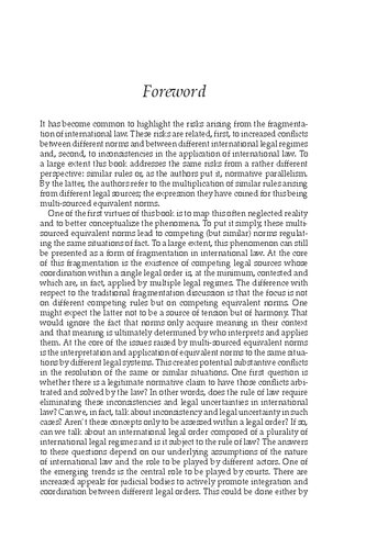 Multisourced Equivalent Norms In International Law Tomer Broude Yuval Shany Editors