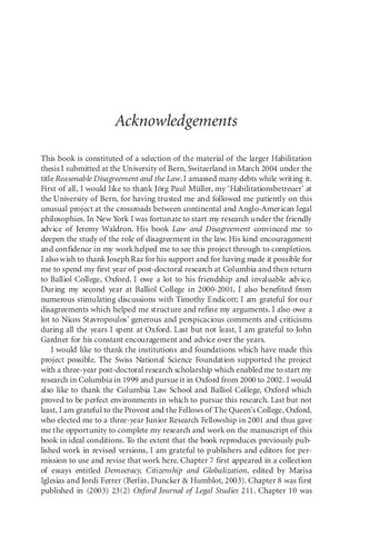 The Morality Of Conflict Reasonable Disagreement And The Law Samantha Besson