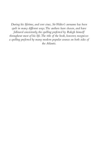 Sir Walter Raleigh In Life And Legend Mark Nicholls Penry Williams