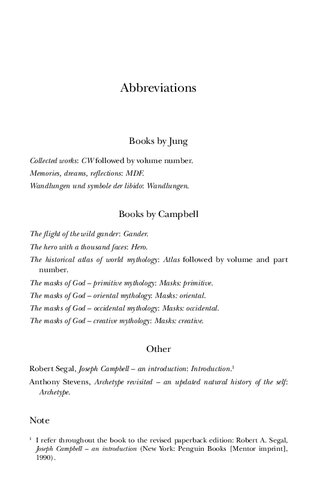 The Innateness Of Myth A New Interpretation Of Joseph Campbells Reception Of Cg Jung Ritske Rensma