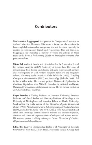 The Culture Of Migration Politics Aesthetics And Histories Sten Pultz Moslund Anne Ring Petersen Moritz Schramm Editors