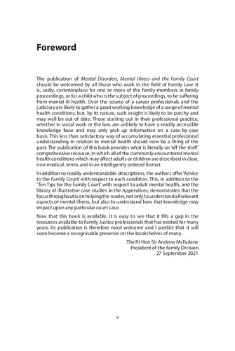 Mental Disorders Mental Illness And The Family Court Joan Rutherford