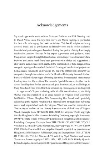 Virginia Woolfs Late Cultural Criticism The Genesis Of The Years Three Guineas And Between The Acts Alice Wood