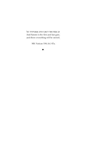Saturns Jews On The Witches Sabbat And Sabbateanism Moshe Idel