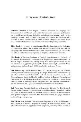 Globalization Communication And The Workplace Talking Across The World Gail Forey Jane Lockwood Editors