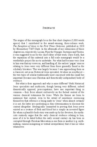 Early Classical Authors On Jesus The Reception Of Jesus In The Fist Three Centuries Margaret H Williams