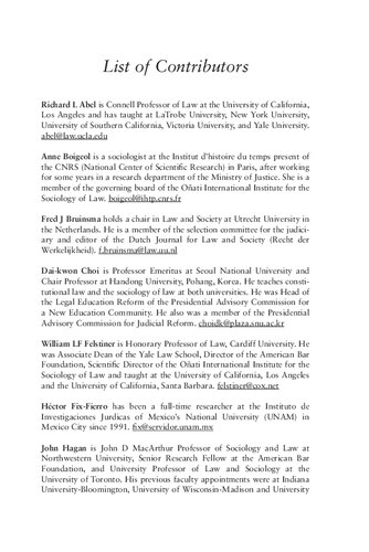 Reorganisation And Resistance Legal Professions Confront A Changing World William L F Felstiner Editor