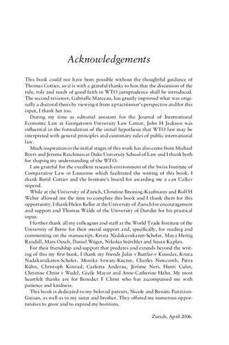 Good Faith In The Jurisprudence Of The Wto The Protection Of Legitimate Expectations Good Faith Interpretation And Fair Dispute Settlement Marion Panizzon
