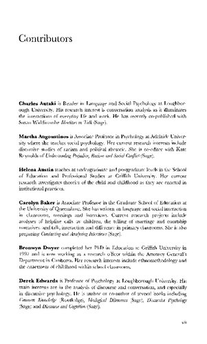 How To Analyse Talk In Institutional Settings A Casebook Of Methods Alec Mchoul Mark Rapley Editors