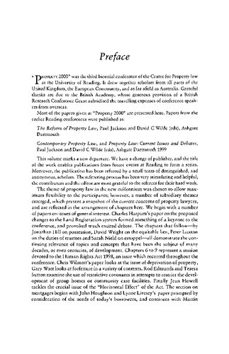 Modern Studies In Property Law Volume 1 Elizabeth Cooke Editor