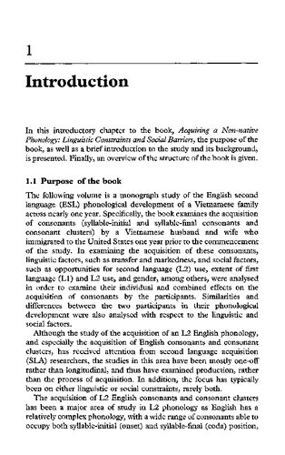 Acquiring A Nonnative Phonology Linguistic Constraints And Social Barriers Jette G Hansen