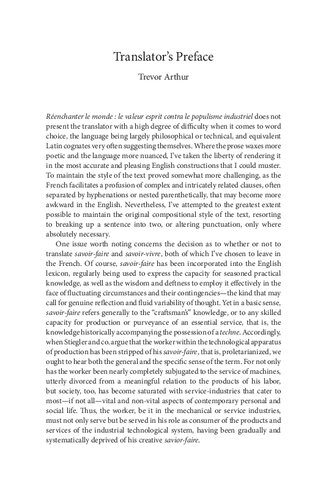 The Reenchantment Of The World The Value Of Spirit Against Industrial Populism Bernard Stiegler Trevor Arthur