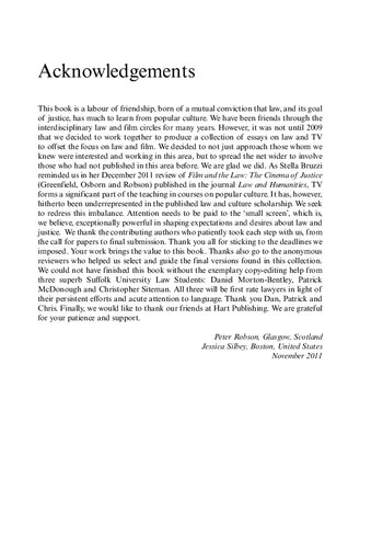 Law And Justice On The Small Screen Peter Robson Jessica Silbey Editors