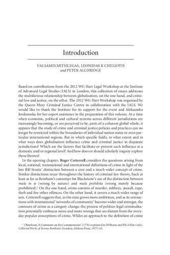 Globalisation Criminal Law And Criminal Justice Theoretical Comparative And Transnational Perspectives Valsamis Mitsilegas