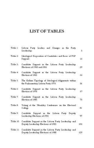 Choosing The Labour Leader Labour Party Leadership Elections From Wilson To Brown Timothy Heppell
