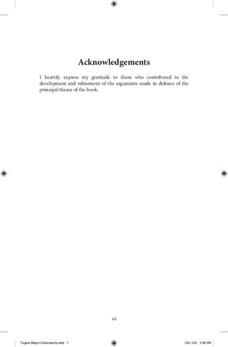 Rabindranath Tagores Ideational Challenges Bidyut Chakrabarty