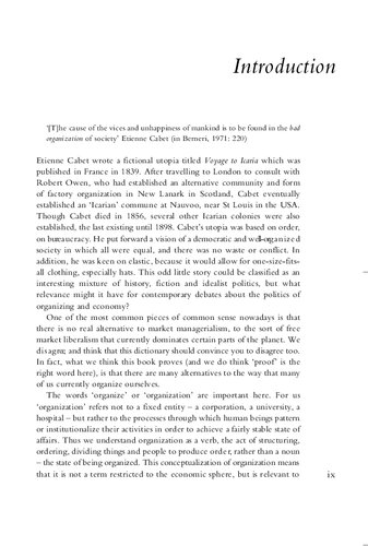 The Dictionary Of Alternatives Utopianism And Organization Martin Parker Valrie Fournier Patrick Reedy