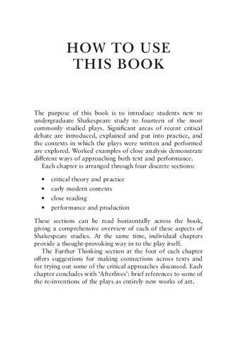 Essential Shakespeare The Arden Guide To Text And Interpretation Pamela Bickley Jenny Stevens