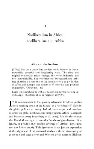 Neoliberal Africa Graham Harrison