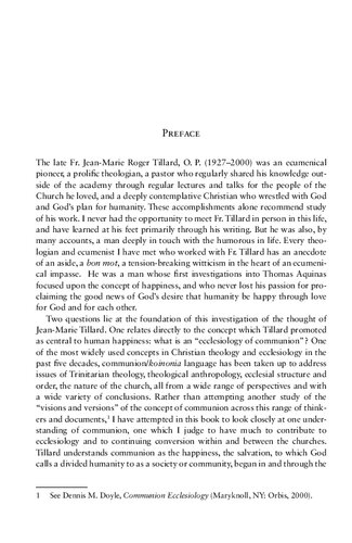 Communion Diversity And Salvation The Contribution Of Jeanmarie Tillard To Systematic Ecclesiology Brian P Flanagan