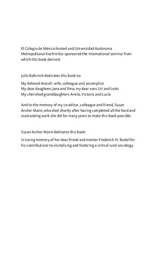 Peasant Poverty And Persistence In The Twentyfirst Century Theories Debates Realities And Policies Julio Boltvinik Susan Archer Mann Editors