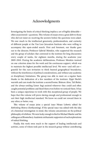 The Politics Of Nihilism From The Nineteenth Century To Contemporary Israel Roy Benshai Nitzan Lebovic Editors