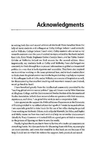 The Global Environment And World Politics Elizabeth R Desombre