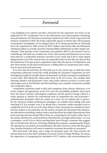 Eu Competition Law And The Information And Communication Technology Network Industries Economic Versus Legal Concepts In Pursuit Of Consumer Welfare Andrej Fatur