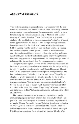 Marxism And Feminism Shahrzad Mojab Editor