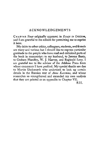 The Appropriate Form An Essay On The Novel Barbara Hardy
