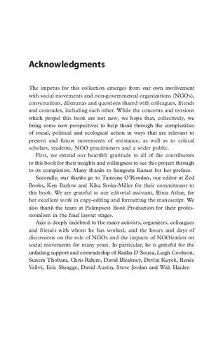 Ngoization Complicity Contradictions And Prospects Aziz Choudry Dip Kapoor Editors