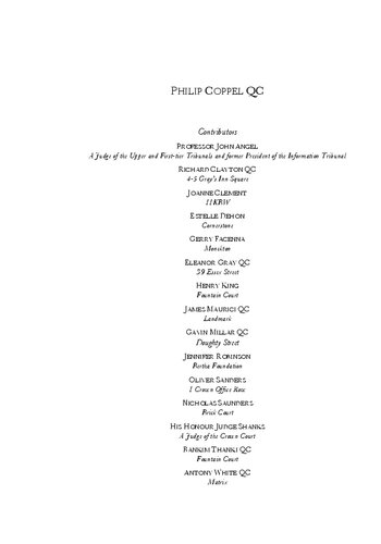 Information Rights Law And Practice Fourth Edition Philip Coppel