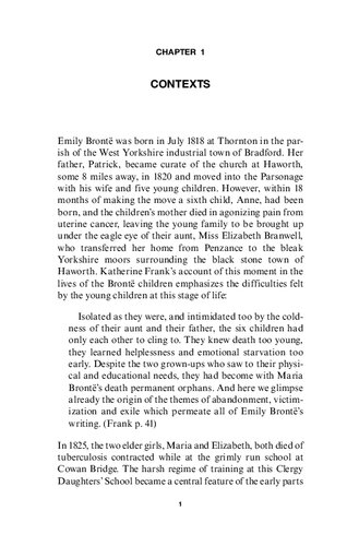 Bronts Wuthering Heights A Readers Guide Ian Brinton