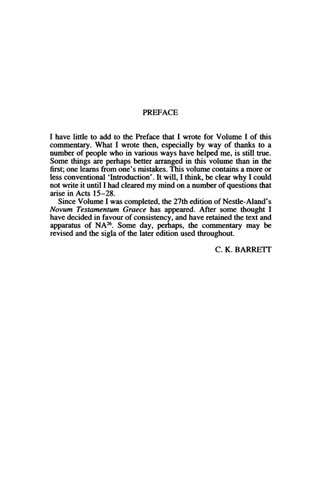 A Critical And Exegetical Commentary On The Acts Of The Apostles Charles Kingsley Barrett