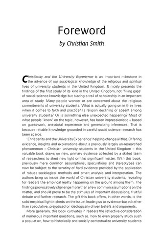 Christianity And The University Experience Mathew Guest