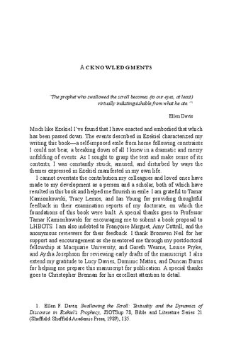 Jerusalem As Contested Space In Ezekiel Exilic Encounters With Emotions Space And Identity Politics Natalie F Mylonas