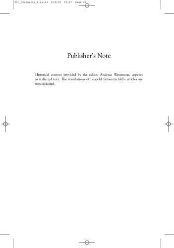 Chronicle Of A Downfall Germany 19291939 Leopold Schwarzschild Andreas Wesemann Michael Mitchell