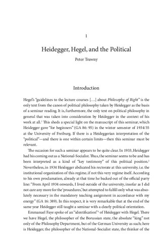 On Hegels Philosophy Of Right The 193435 Seminar And Interpretive Essays Martin Heidegger Peter Trawny Marcia S Cavalcante Schuback Michael Marder Andrew J Mitchell