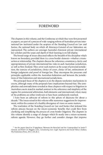 Australian Private International Law For The 21st Century Facing Outwards Andrew Dickinson Thomas John Mary Keyes Editors