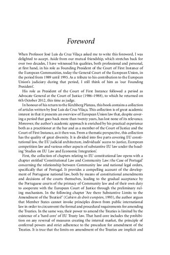 Eu Law And Integration Twenty Years Of Judicial Application Of Eu Law Jos Lus Da Cruz Vilaa