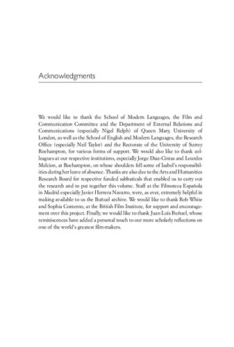 Luis Buuel New Readings Peter William Evans Isabel Santaolalla Editors