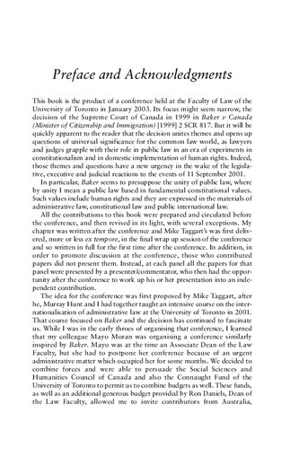 The Unity Of Public Law David Dyzenhaus