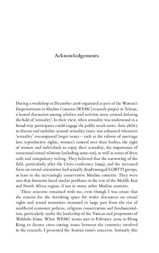 Sexuality In Muslim Contexts Restrictions And Resistance Anissa Hlie Homa Hoodfar Editors