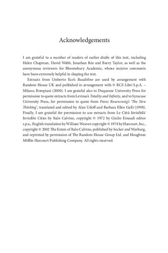 Levinas Storytelling And Antistorytelling Will Buckingham