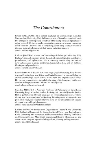 Imaginary Boundaries Of Justice Social And Legal Justice Across Disciplines Ronnie Lippens Editor