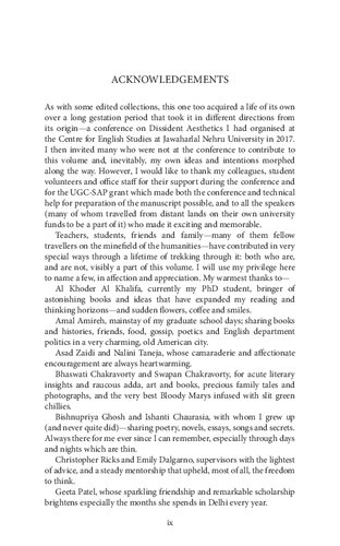 Humanities Provocateur Towards A Contemporary Political Aesthetics Brinda Bose Editor