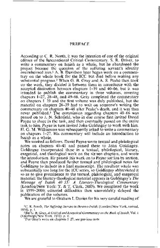 A Critical And Exegetical Commentary On Isaiah 4055 John Goldingay
