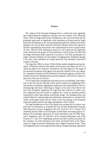 The European Banking Union A Compendium Jenshinrich Binder