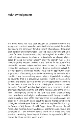 Key Thinkers In The Sociology Of Religion Richard K Fenn