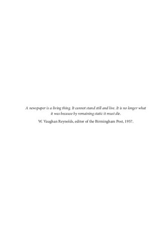 The History Of The Provincial Press In England Rachel Matthews